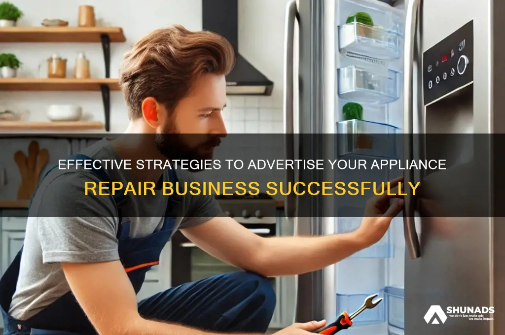 how to advertise appliance repair business