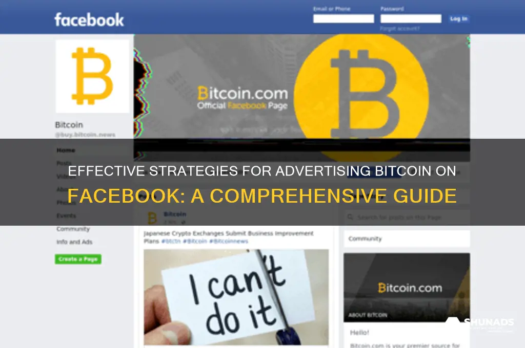 how to advertise bitcoin on facebook