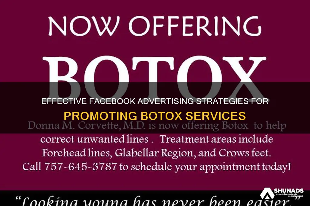 how to advertise botox on facebook