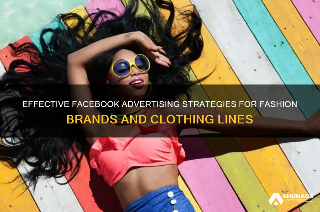 how to advertise clothes on facebook
