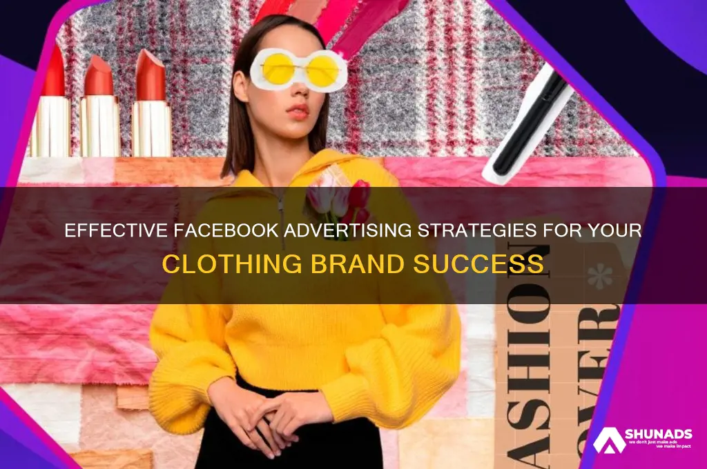how to advertise clothing brand on facebook
