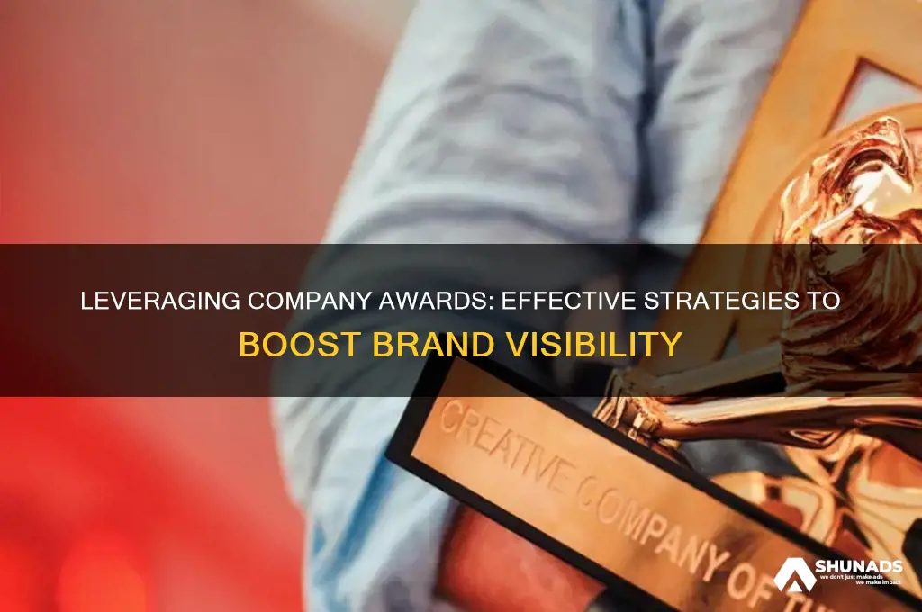 how to advertise company awards