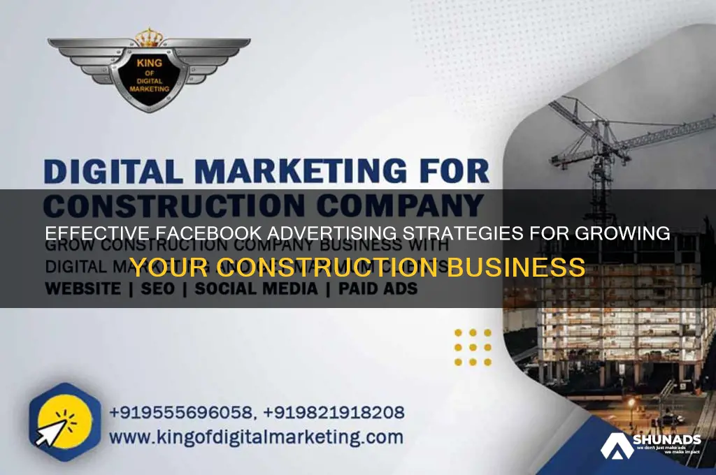 how to advertise construction business on facebook