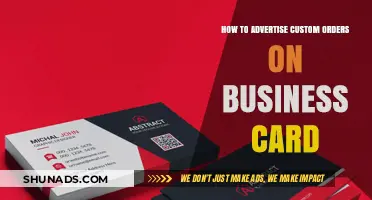 Boost Your Business: Creative Tips for Advertising Custom Orders on Business Cards