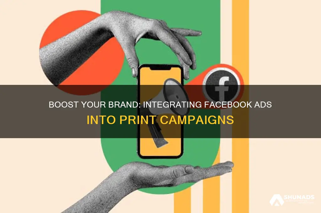 how to advertise facebook in print ads