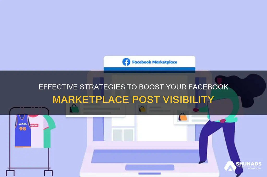 how to advertise facebook marketplace posting