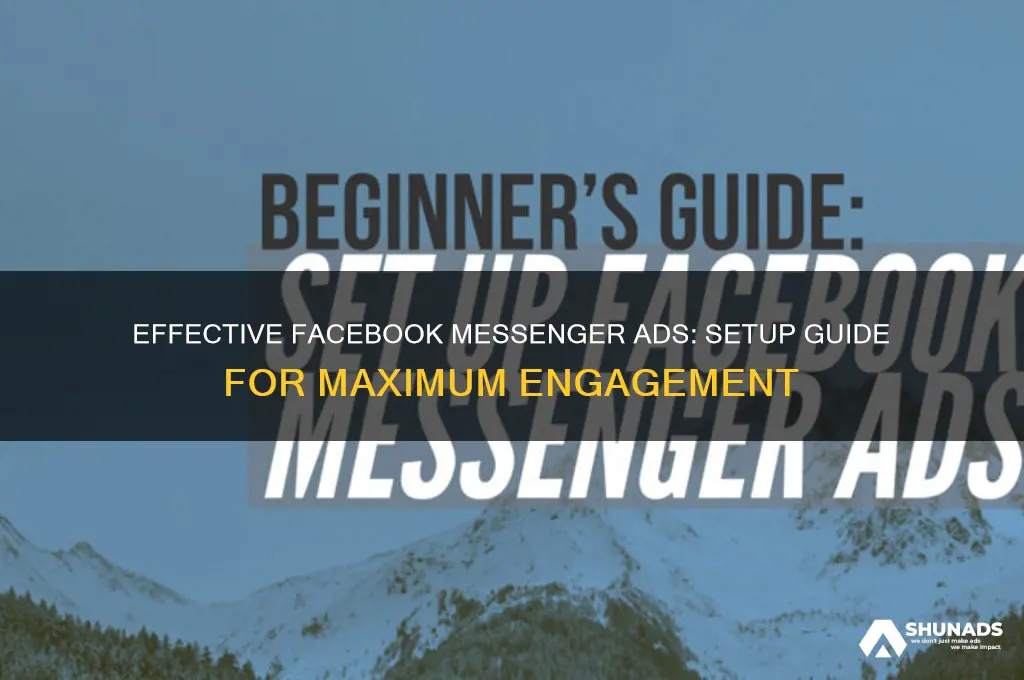 how to advertise facebook messager set up