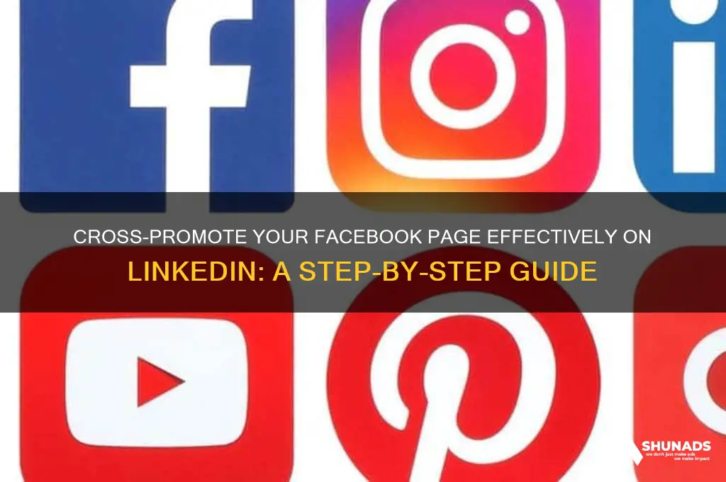 how to advertise facebook page on linkedin