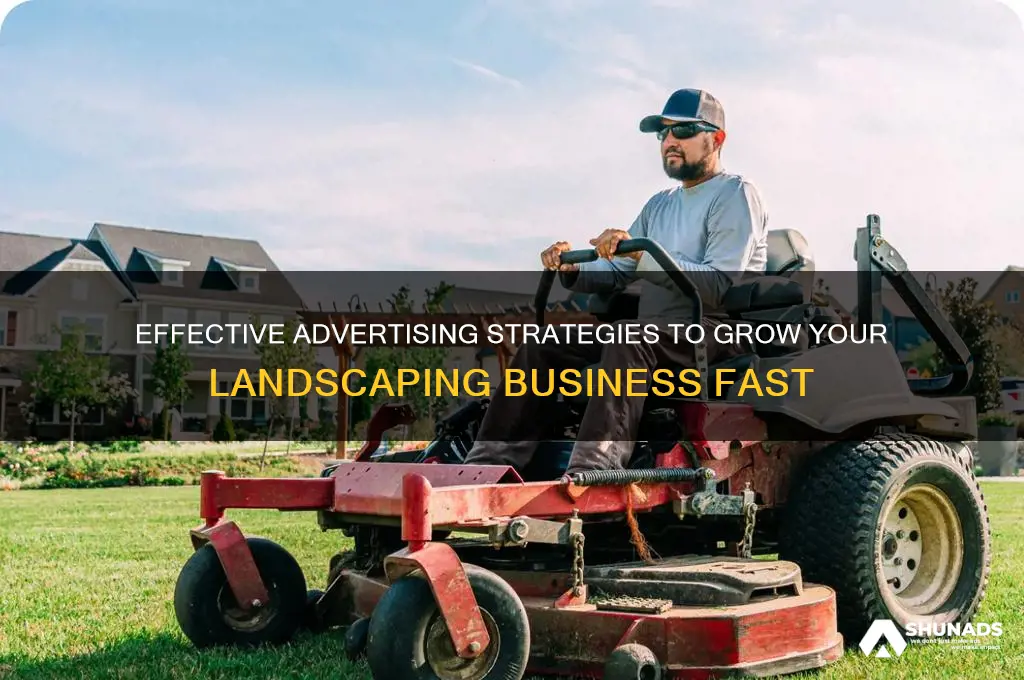 how to advertise for a landscaping company