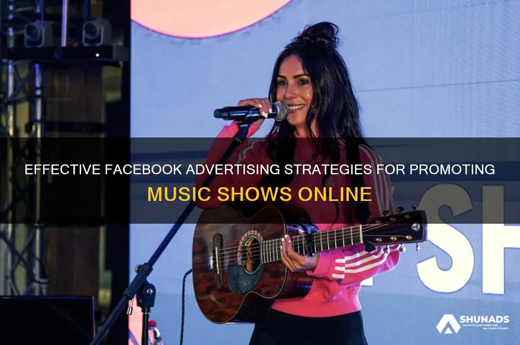 how to advertise for music shows on facebook