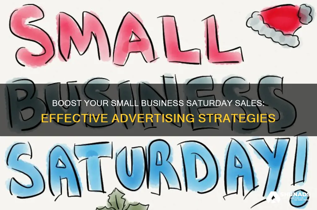how to advertise for small business saturday