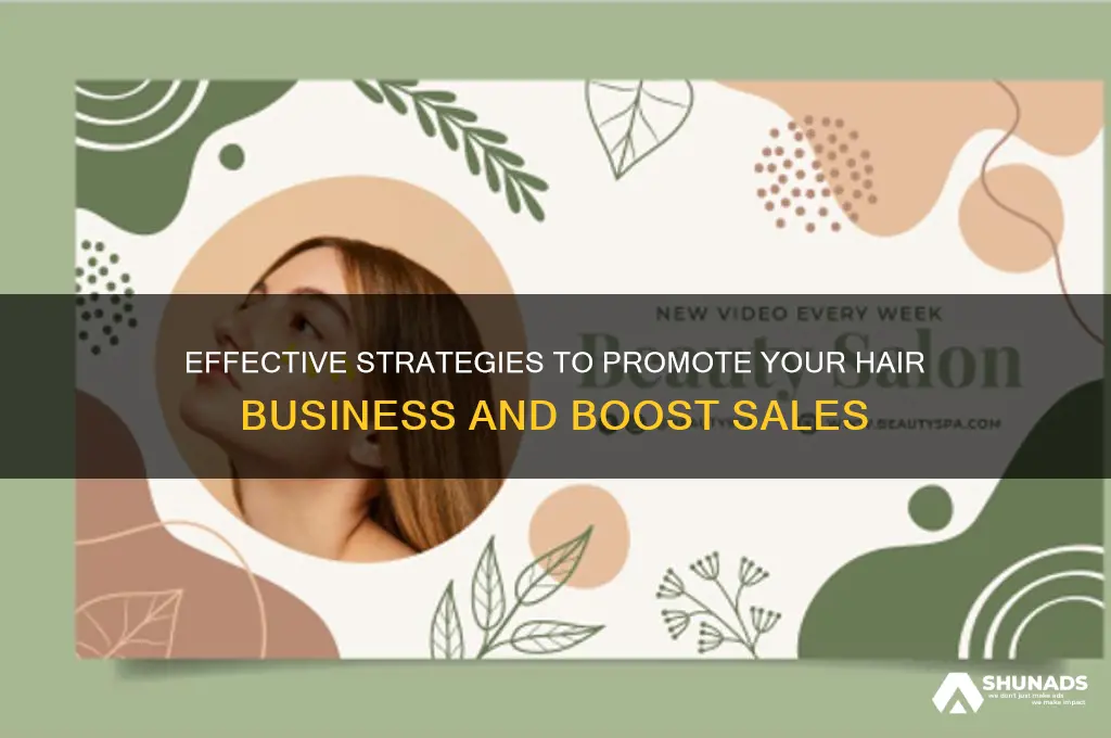 how to advertise hair business