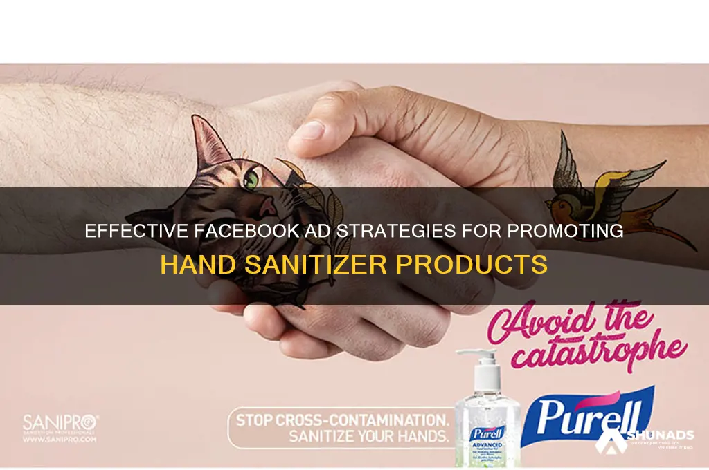 how to advertise hand sanitizer on facebook