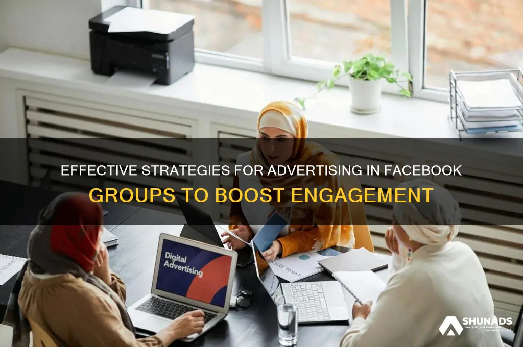 how to advertise in facebook groups