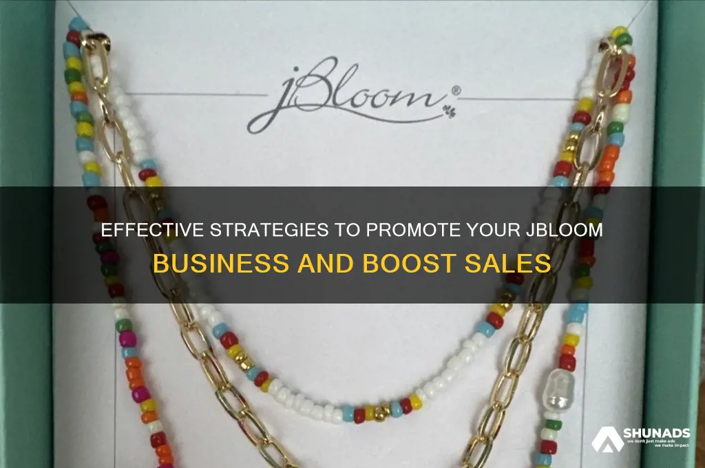 how to advertise jbloom business