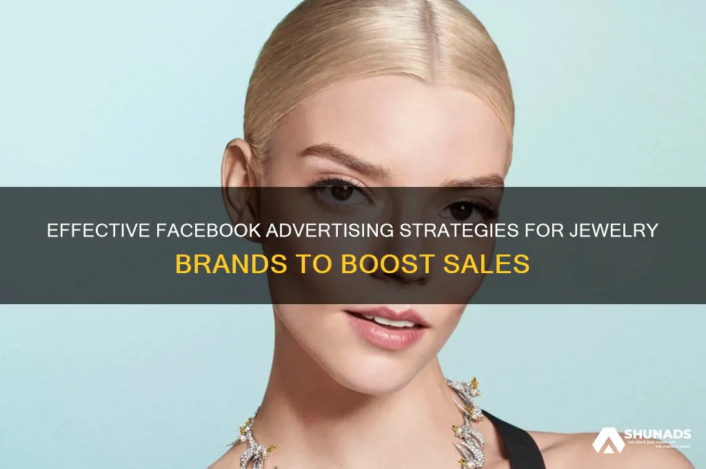 how to advertise jewelry on facebook