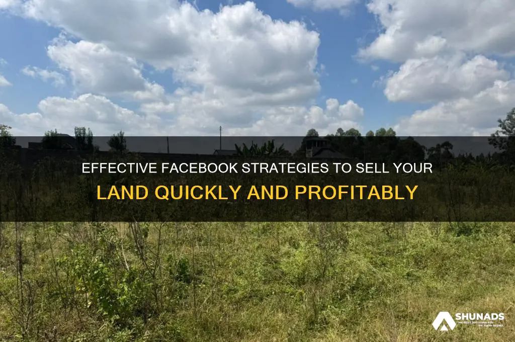 how to advertise land for sale on facebook