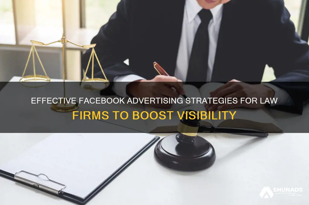 how to advertise law firm in facebook