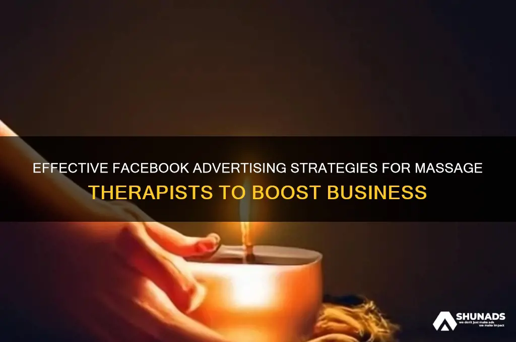 how to advertise massage on facebook