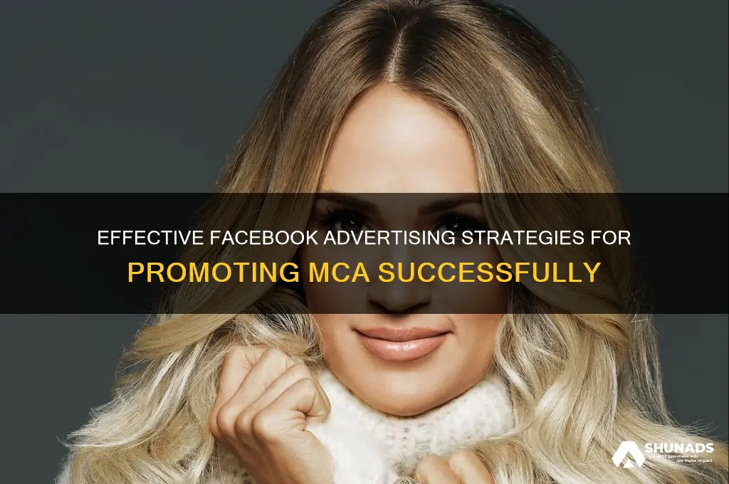 how to advertise mca on facebook