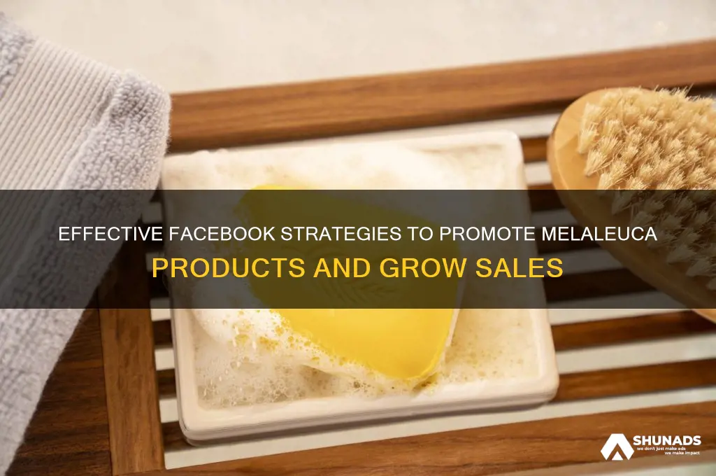 how to advertise melaleuca on facebook