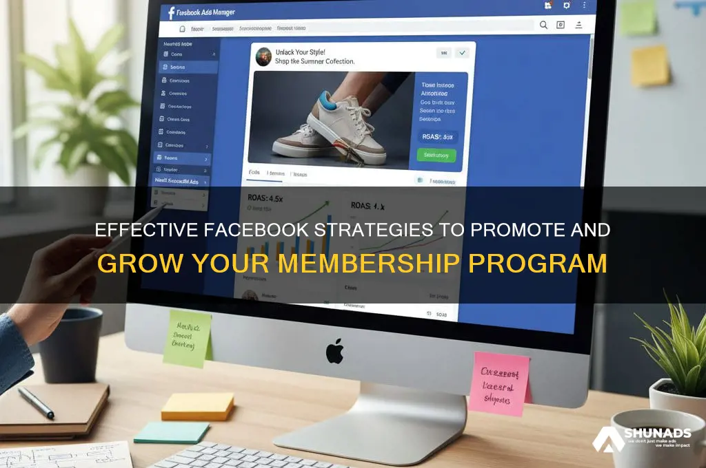 how to advertise membership on facebook