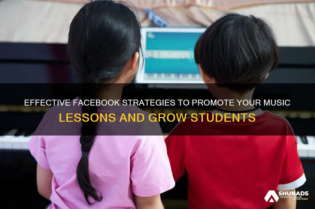 how to advertise music lessons on facebook