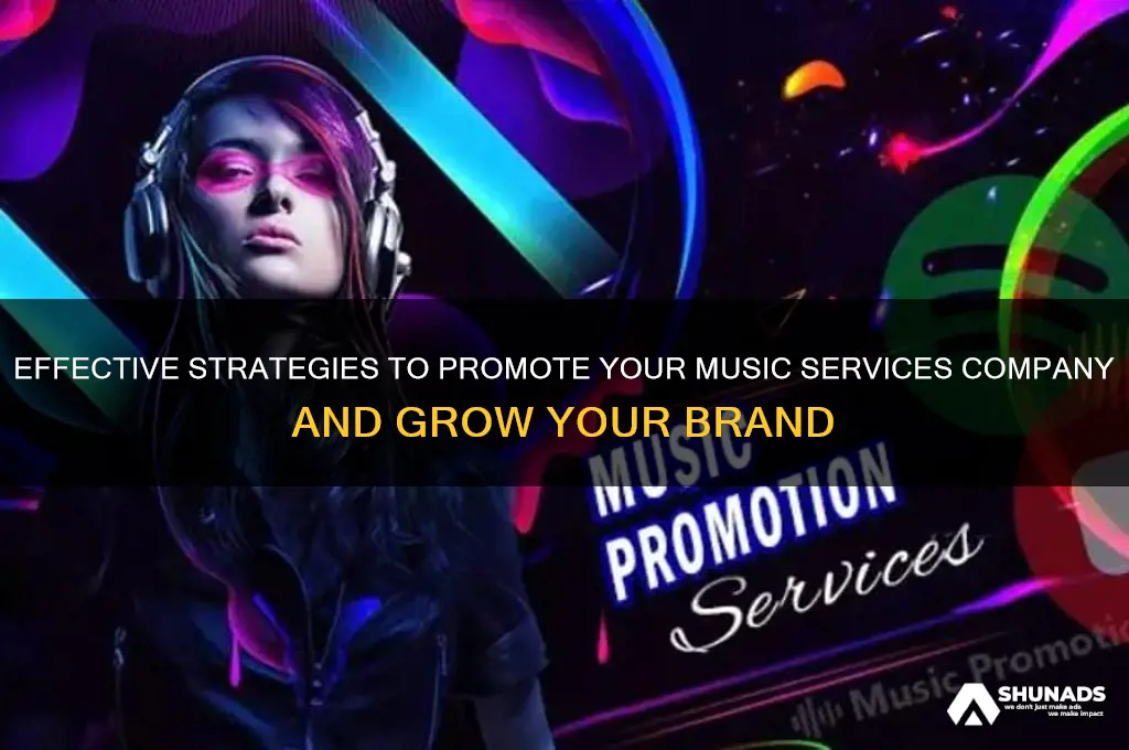 how to advertise music services company