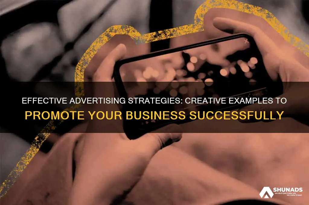 how to advertise my business examples