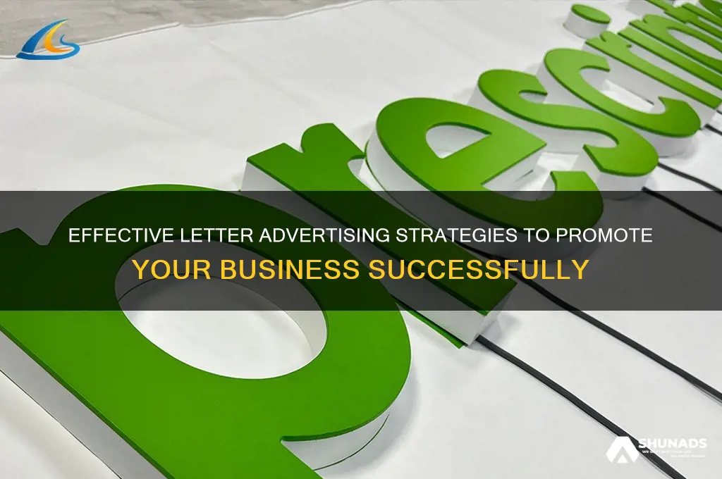 how to advertise my business in a letter