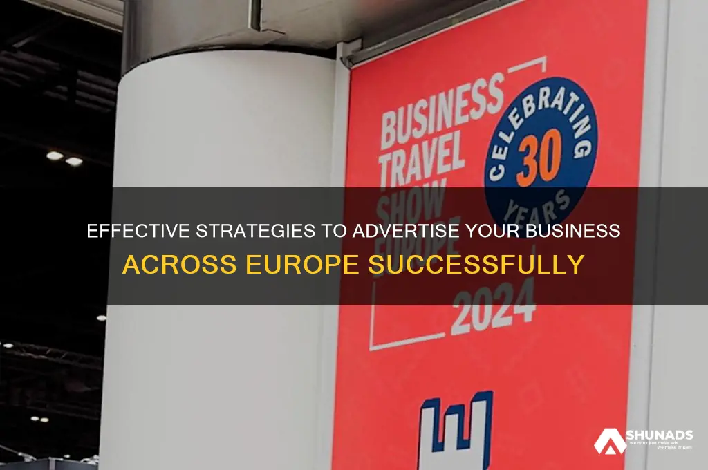 how to advertise my business in europe