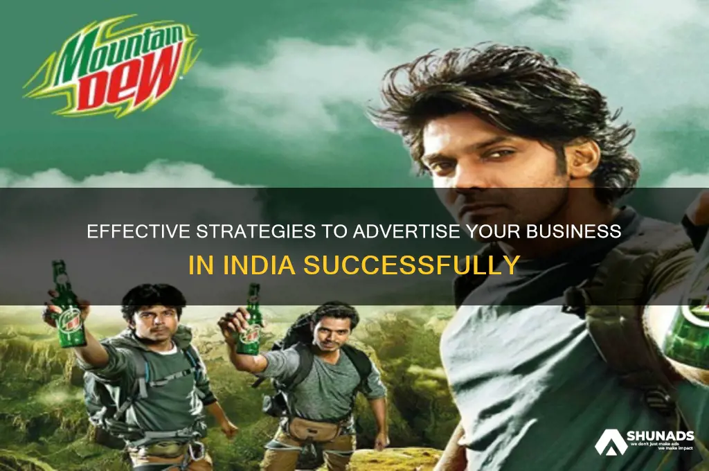 how to advertise my business in india