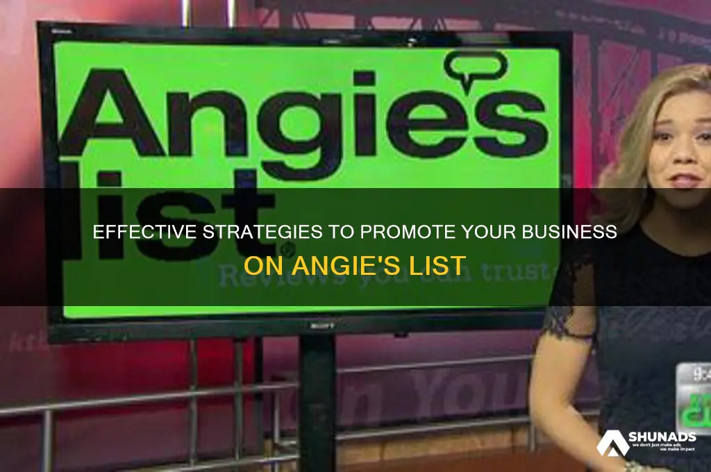 how to advertise my business on angie