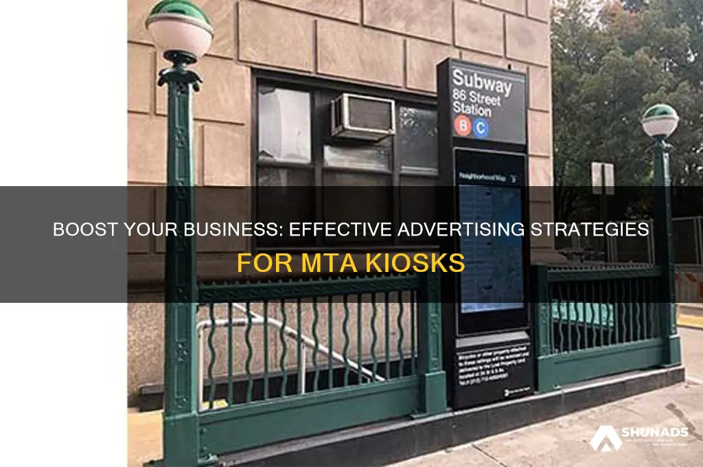 how to advertise my business on mta kiosk