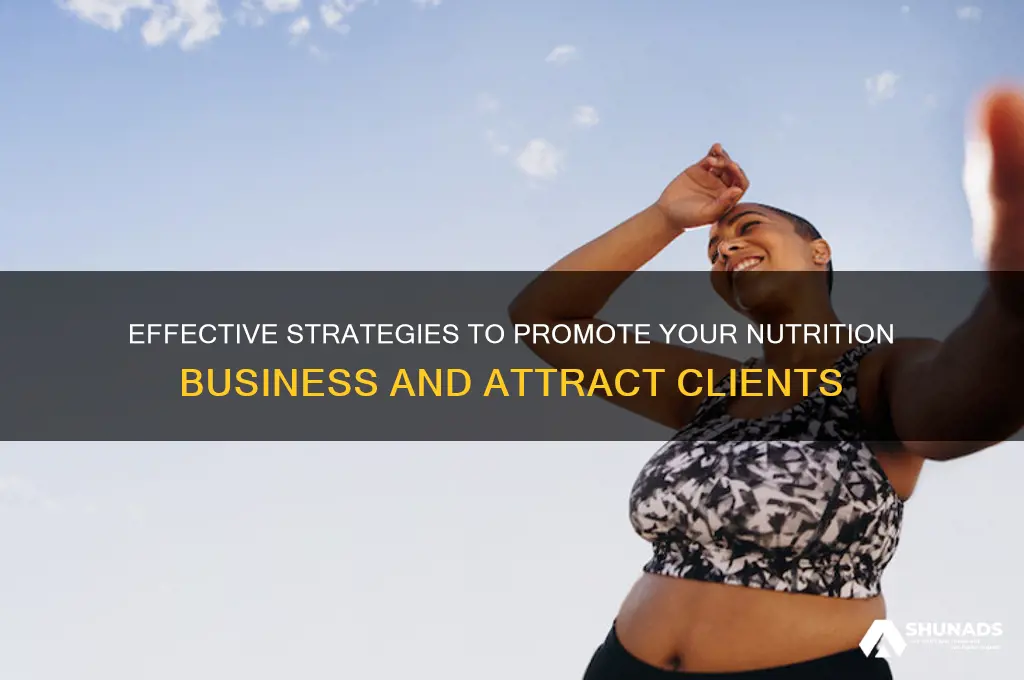 how to advertise nutrition business