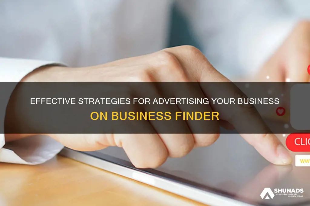 how to advertise on business finder