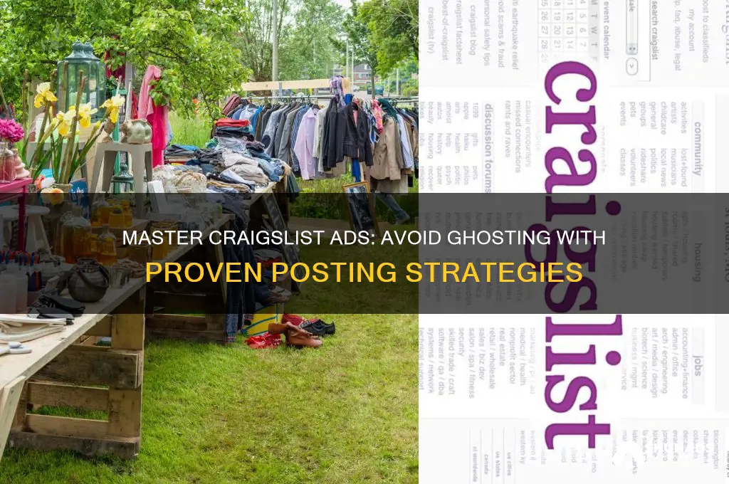 how to advertise on craigslist without getting ghosted