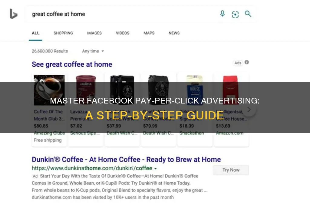 how to advertise on facebook pay per click