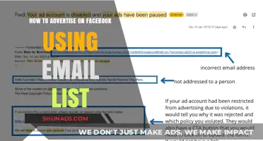Leverage Your Email List for Effective Facebook Advertising Campaigns