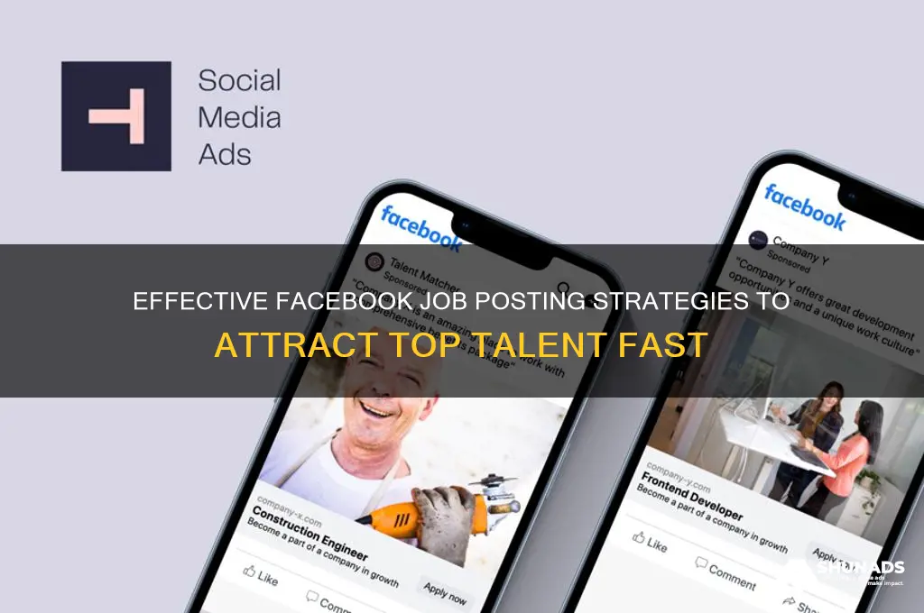 how to advertise open job position on facebook