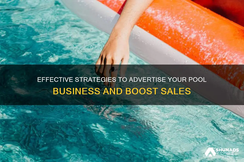 how to advertise pool business