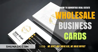 Effective Real Estate Wholesale Business Card Advertising Strategies for Success