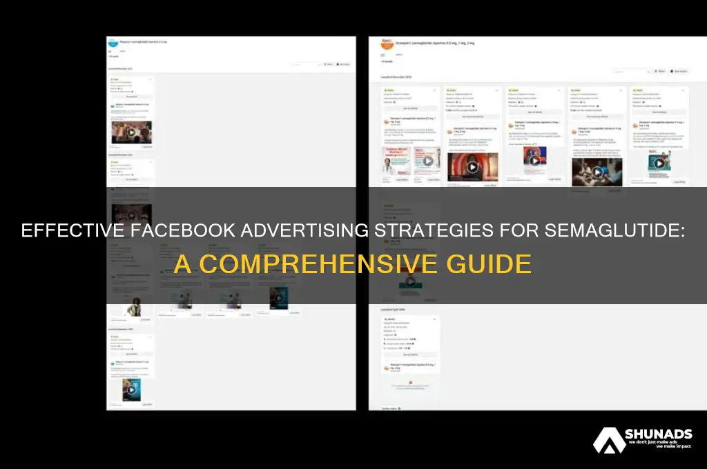 how to advertise semaglutide on facebook