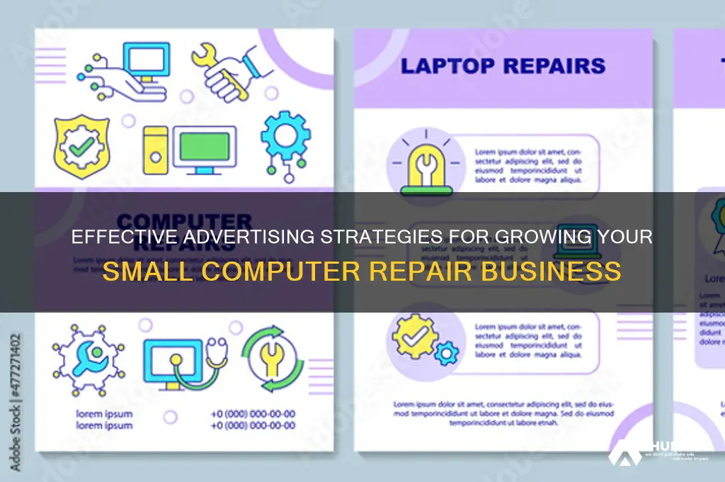 how to advertise small computer repair business