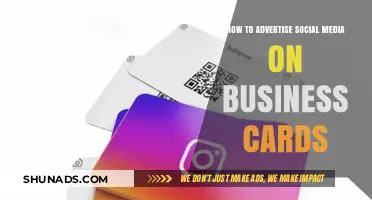 Boost Your Brand: Creative Ways to Advertise Social Media on Business Cards