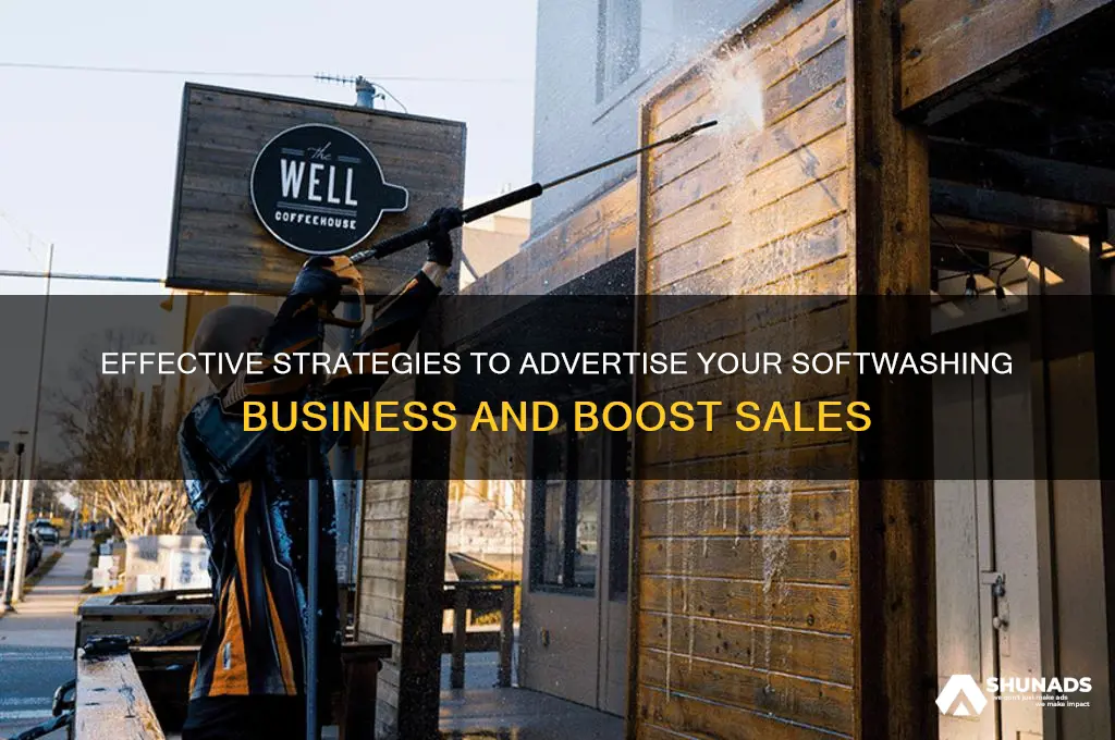 how to advertise softwashing business