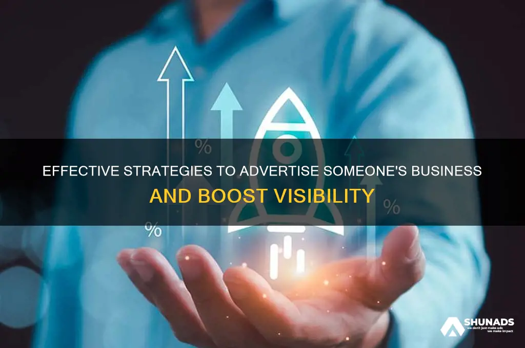 how to advertise someone