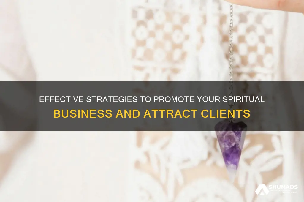 how to advertise spiritual business