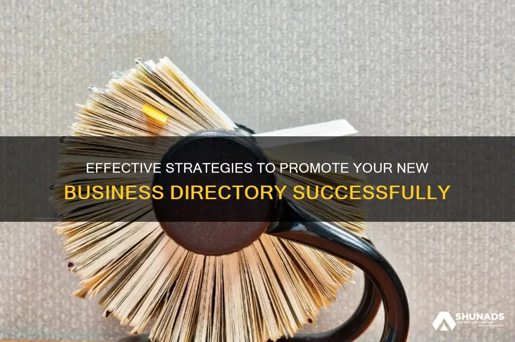 how to advertise starting a new business directory