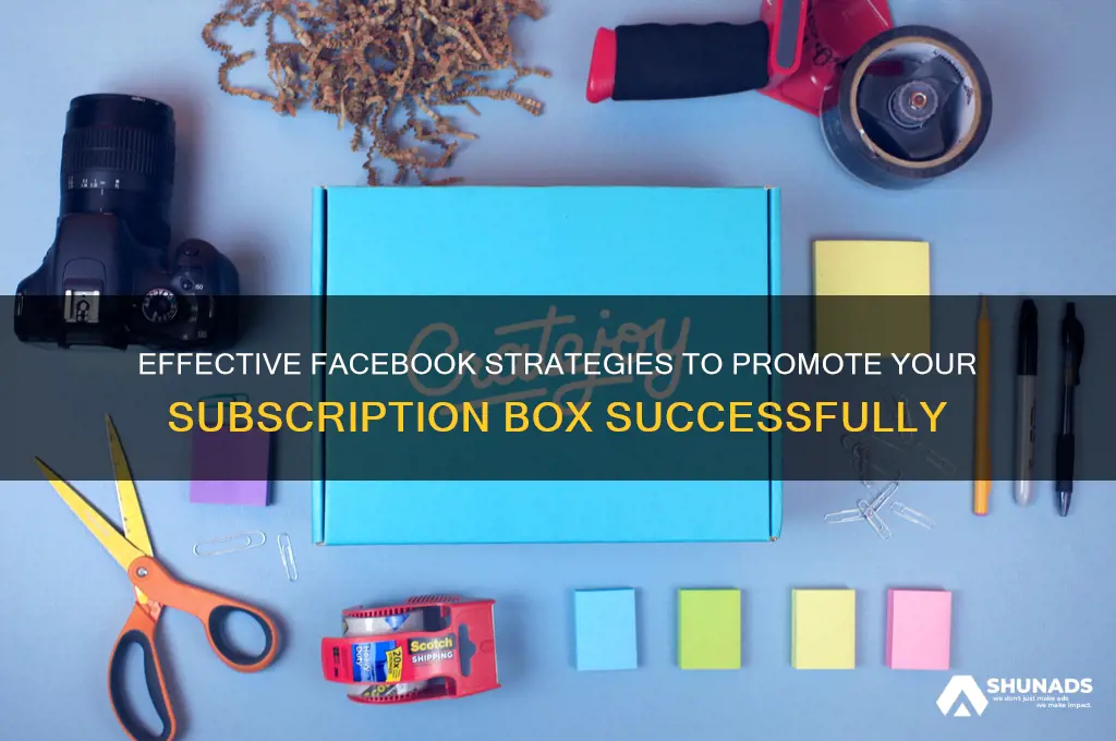 how to advertise subscription box on facebook